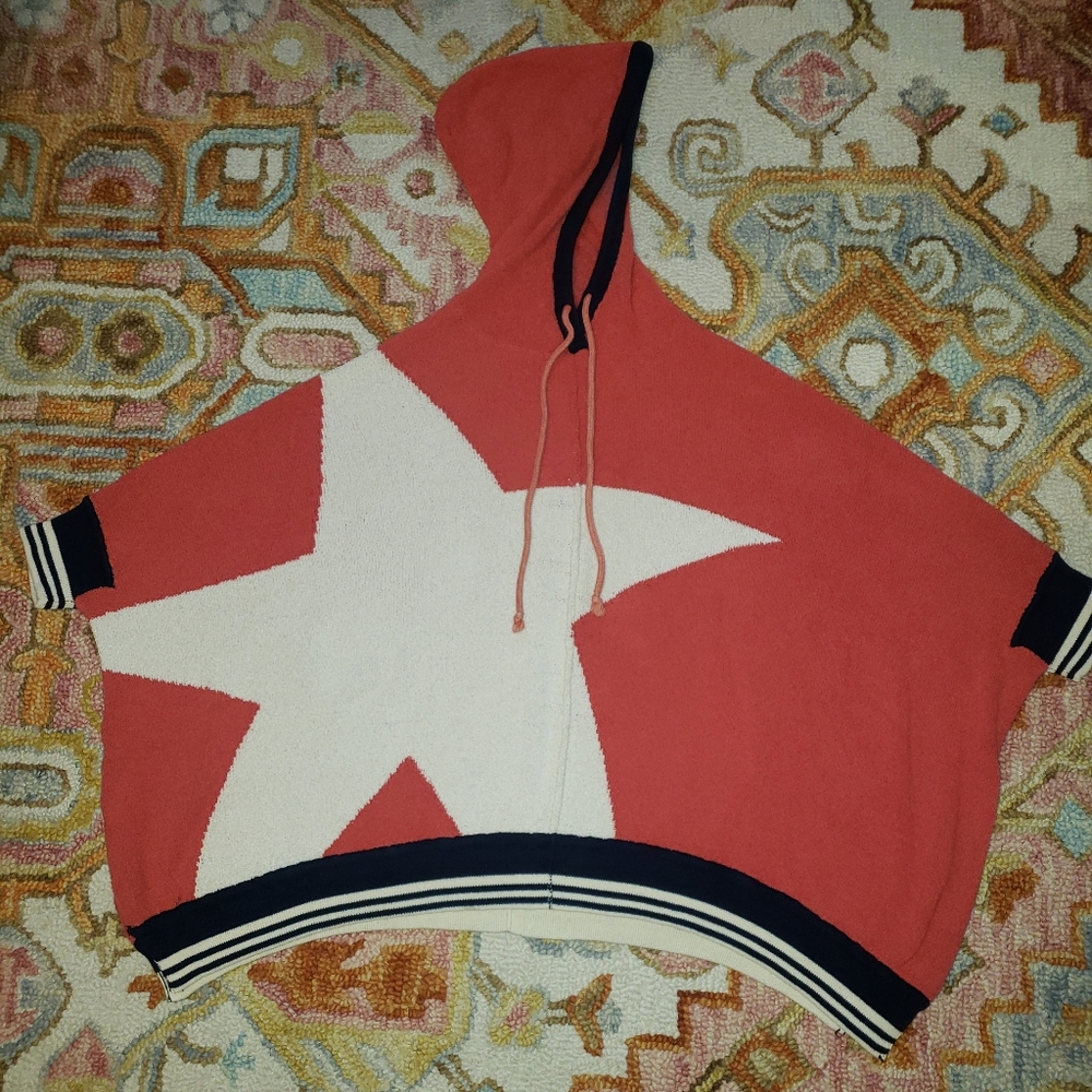 Comfy oversized short sleeve hoodie